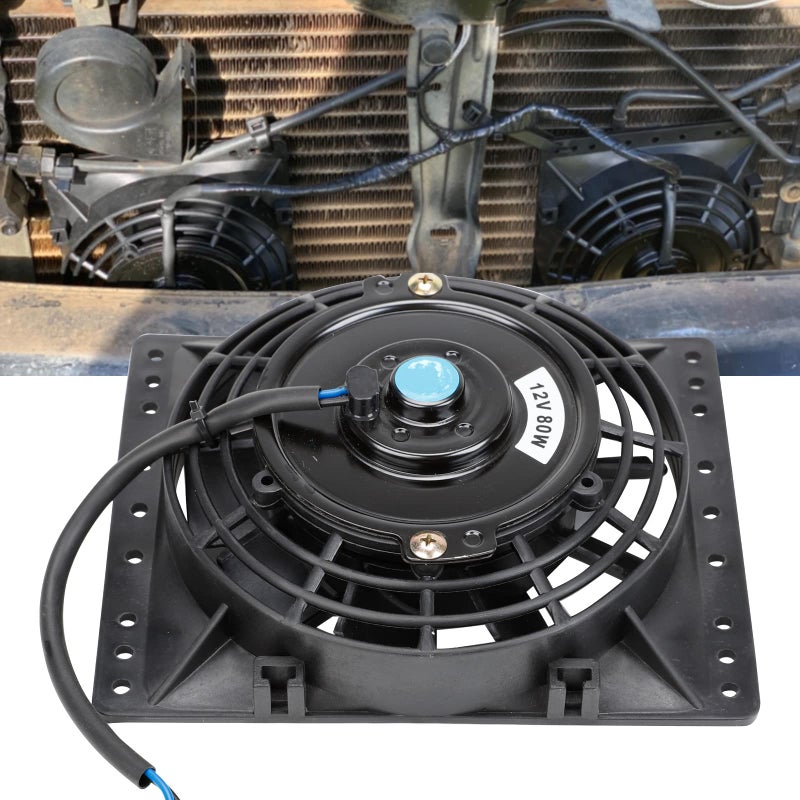 Fekuar مراوح تبريد رادياتير نحيفة 6 بوصات 650CFM عالمية نحيفة سحب ودفع 12V 80W بديل مباشر لمروحة كهربائية مع مجموعة تركيب - Image 3